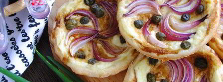 тарталетки с красным луком и сырным соусом. Шаг 12