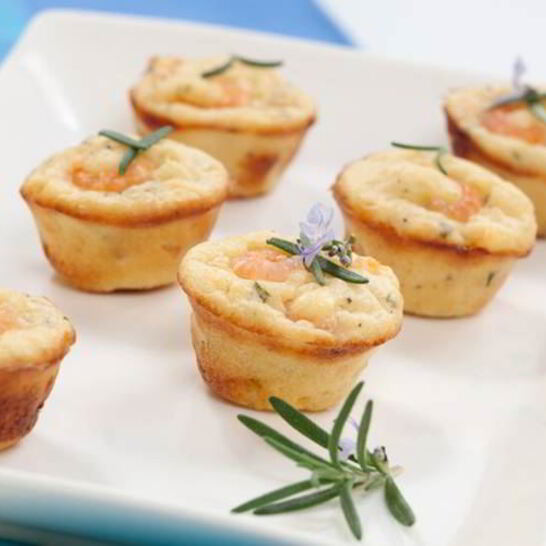 Рецепт тарталетки с креветками и цукини