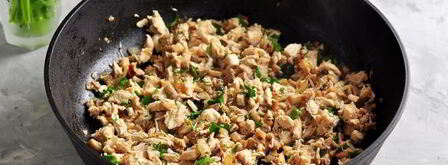 тарталетки с курицей, грибами и сыром. Шаг 7