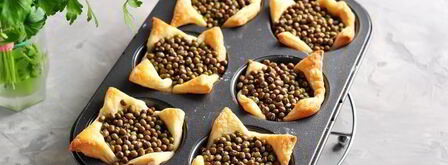 тарталетки с курицей, грибами и сыром. Шаг 8