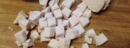 тарталетки с начинкой из курицы с ананасом. Шаг 2