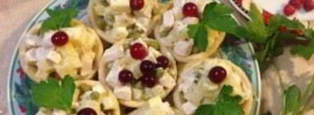 тарталетки с начинкой из курицы с ананасом. Шаг 7