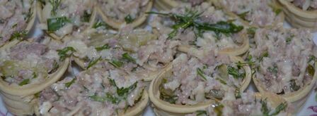 тарталетки с печенью трески. Шаг 6