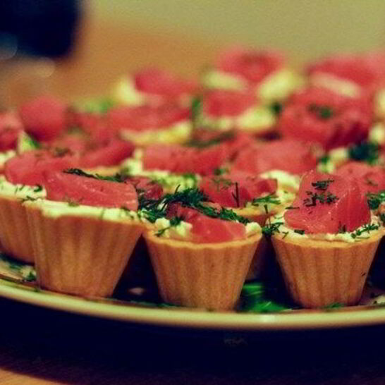 Рецепт тарталетки с рыбной начинкой