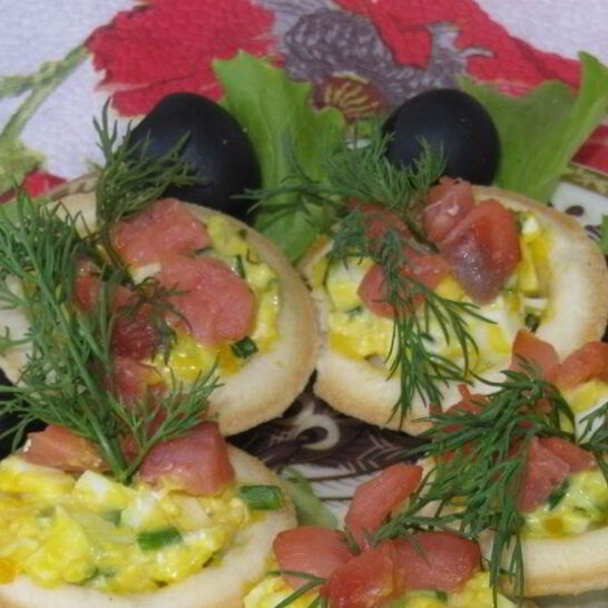 Рецепт тарталетки с рыбой