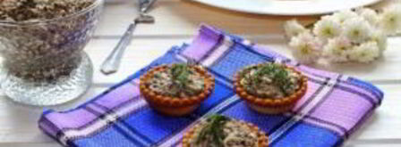 тарталетки с шампиньонами. Шаг 7