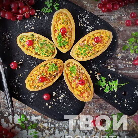 Рецепт тарталетки с сыром
