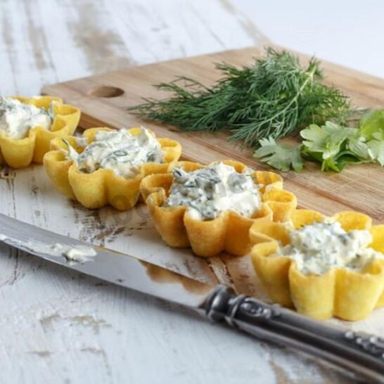 Рецепт тарталетки с творогом