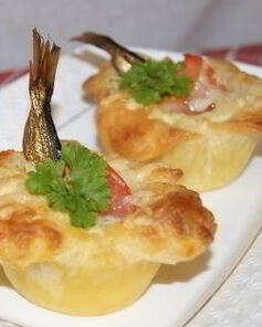 Тарталетки со шпротами