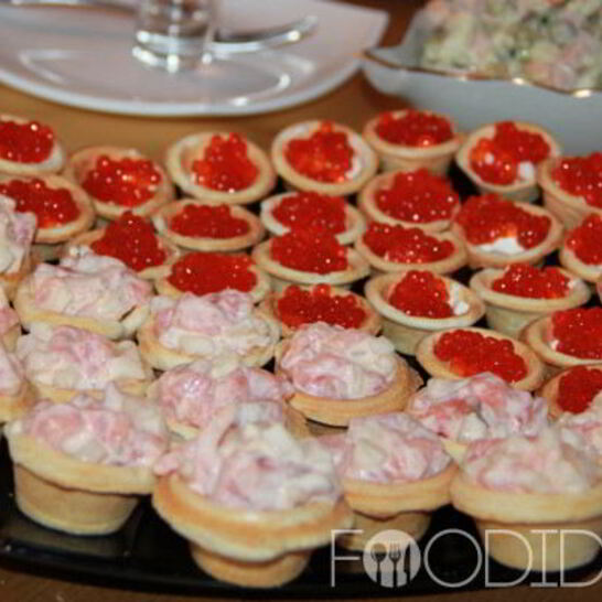 Рецепт закуска в тарталетках