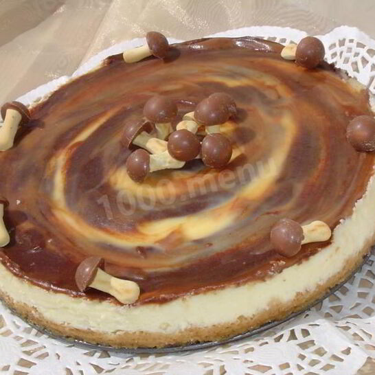Рецепт белоснежный тарт с мраморной карамелью