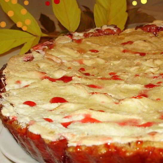 Рецепт брусничный тарт