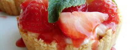 клубничный тарт с манным пудингом. Шаг 3