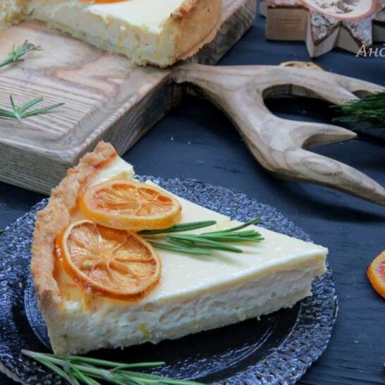 Рецепт лимонный тарт с розмарином