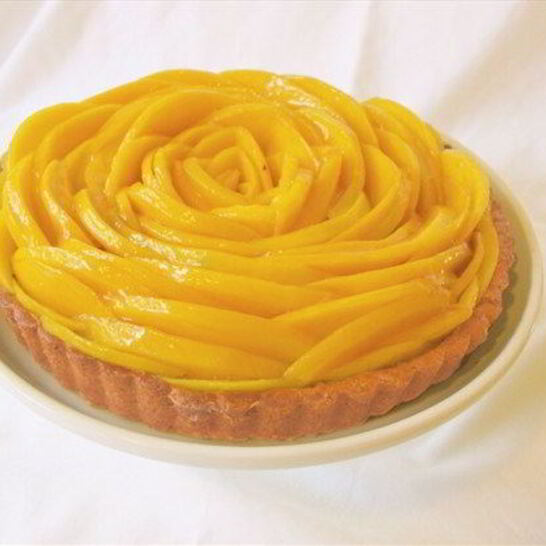 Рецепт манговый тарт с заварным кремом