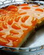 Нежный тарт с мандаринами