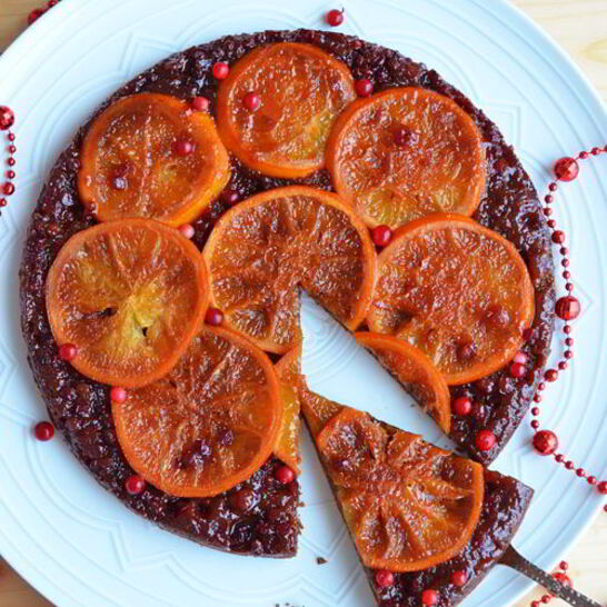 Рецепт пряничный тарт татен с апельсином и брусникой