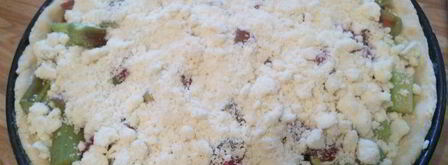 ревеневый тарт с ванильным пудингом и штройзелем. Шаг 8