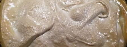 шоколадный теплый тарт с вишнями и сливами. Шаг 17