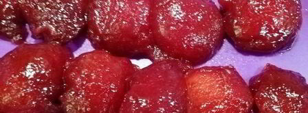 шоколадный теплый тарт с вишнями и сливами. Шаг 7