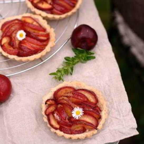 Рецепт сливовый тарт с маковым тестом