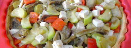 сметанный тарт с овощами и фетой. Шаг 10