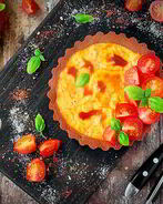 Сырный тарт с паприкой и черри