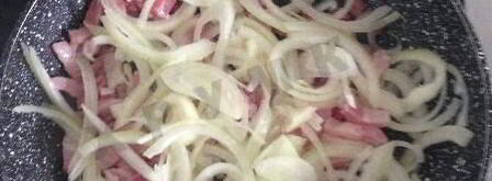 тарт фламбе с беконом. Шаг 5