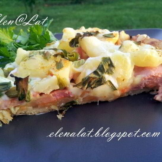 Рецепт тарт с картофелем и сардельками быстрый ужин