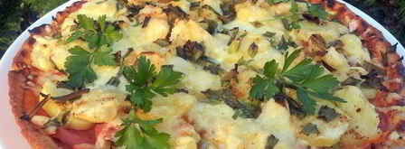 тарт с картофелем и сардельками быстрый ужин. Шаг 5