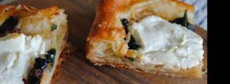 тарт с козьим сыром и шпинатом. Шаг 7