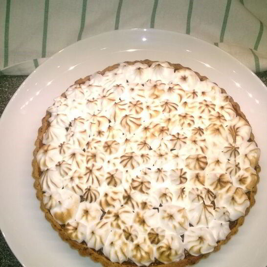 Рецепт тарт с лимонным кремом и меренгой