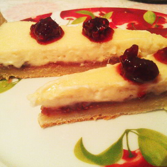 Рецепт тарт с малиновым вареньем