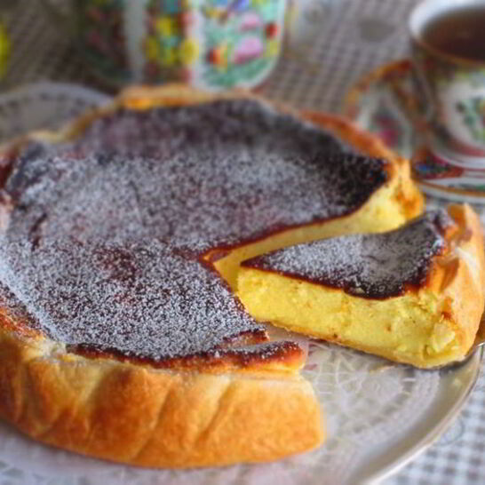 Рецепт тарт с нежной творожно-ванильной начинкой