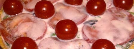 тарт с помидорами, фетой и зеленью. Шаг 9