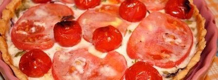 тарт с помидорами, фетой и зеленью. Шаг 10