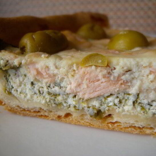 Рецепт тарт с рыбой и творожным сыром