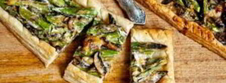 тарт со спаржей, грибами и сыром. Шаг 7