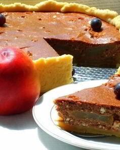 Тарт творожный Груши в шоколаде