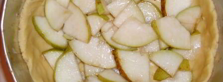 тарт творожный груши в шоколаде. Шаг 5