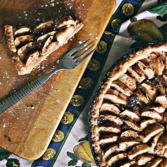 Рецепт яблочный тарт с корицей