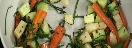 цыпленок, маринованный в сальсе с овощами. Шаг 4