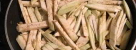 вешенки с баклажанами. Шаг 2