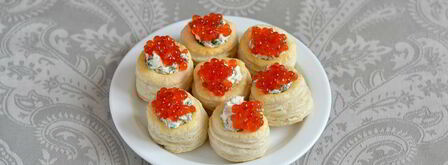 волованы с красной икрой. Шаг 9