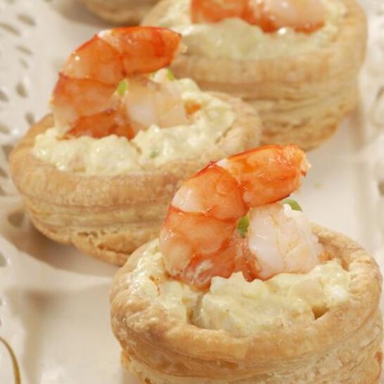 Рецепт волованы с креветками