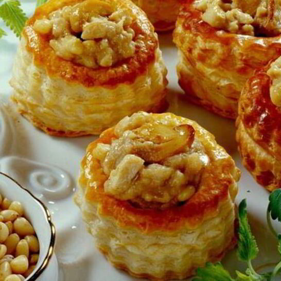 Рецепт волованы с курицей и грибами