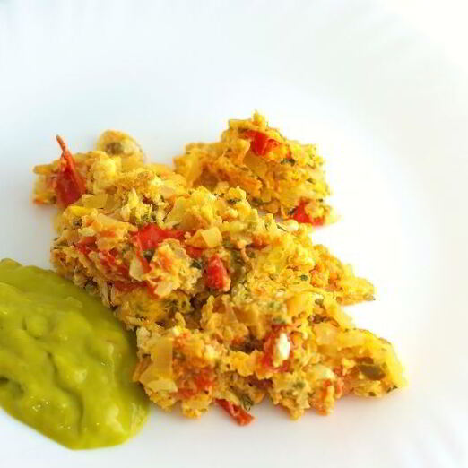 Яичница с помидорами