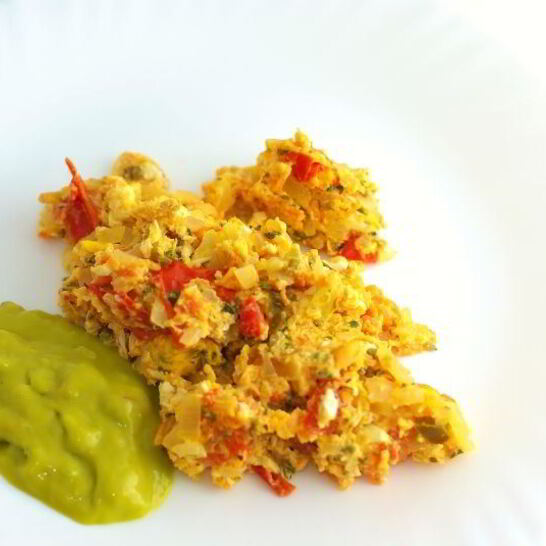 Рецепт яичница с помидорами