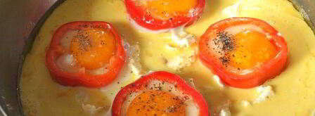 яичница в перце. Шаг 3