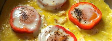 яичница в перце. Шаг 4